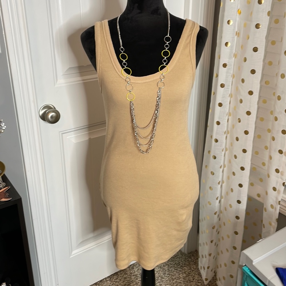 Tan tank dress